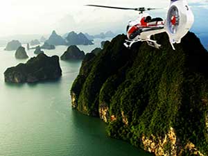 Halong bay tour by helicopter