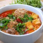 vermicelli and sour crab soup